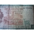 Ten Rand Republic of South Africa Serial Nr C363 781606