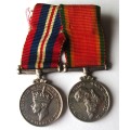 World War II Medal Selection 1939 - 1945 No Name