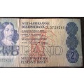 Two Rand Republic of South Africa Series Nr DL 3728041
