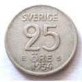 1954 Sweden 25 Ore