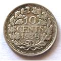1938 Netherlands 10 Cents