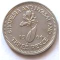 1964 Rhodesia and Nyasaland 3 Pence