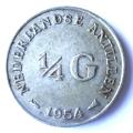 1954 Netherlands Quarter Gulden