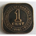 1945 One Cent Malaya