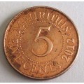 2012 Mauritius 5 Cents