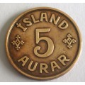 1942 Five Aurar Iceland