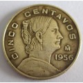 1956 Mexico 5 Centavos