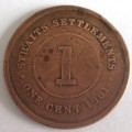 1901 One Cent Straits Settlement