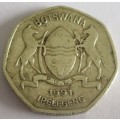 1991 Botswana 1 Pula