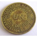 1963 Peru 1 Sol De Oro