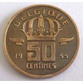 1955 Belgium 50 Centimes