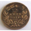 1884 Twenty Reis Portugal