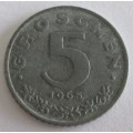 1965 Austria 5 Groschen