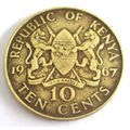 1967 Kenya 10 Cents