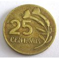 1968 Peru 25 Centavos