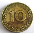1972 Germany 10 Pfennig Deutschland