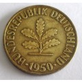 1950 Germany 10 Pfennig Deutschland