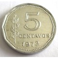 1972 Argentina 5 Centavos