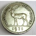 1971 Mauritius Half Rupee
