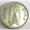 1942 Ireland 3 Pence