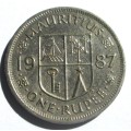 1987 Mauritius 1 Rupee