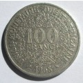 1968 Western African State 100 Francs