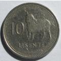 1983 Lesotho 10 Lisente