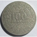 1971 Western African State 100 Francs