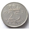 1971 Netherlands 25 Cents