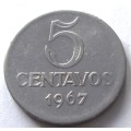 1967 Brazil 5 Centavos
