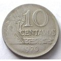 1970 Brazil 10 Centavos
