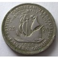 1965 East Caribbean State 25 Cents