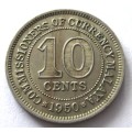 1950 Malaya 10 Cents