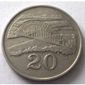 1987 Zimbabwe 20 Cents