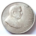 1967 Republic of South Africa Silver One Rand Afrikaans