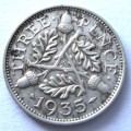1935 Great Britain 3 Pence