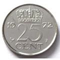 1972 Netherlands 25 Cents