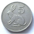 1988 Zimbabwe 5 Cents