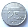 1987 Netherlands 25 Cents