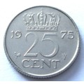 1975 Netherlands 25 Cents