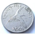 2001 Bermuda 25 Cents