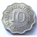 1966 Mauritius 10 Cents