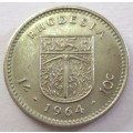 1964 Rhodesia 10 Cents