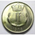 1976 Luxembourg 1 Franc