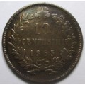 1863 France 10 Centimes