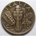 1938 Italy 10 Centesimi