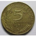 1968 France 5 Centimes