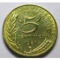 1981 France 5 Centimes