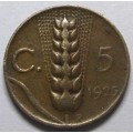1925 Italy 5 Centesimi