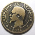 1855 France 10 Centimes